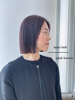 ザックラフィネ(ZACC raffine) ピンクブラウン ミニボブ