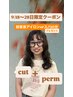 【9/18～9/28までの限定】cut＋perm＋（超音波アイロンor spa10分）￥11000