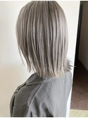 【マイケル】切りっぱなしボブ×グレーアッシュ