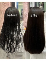 パーマ落としラボ アピッシュ 銀座(apish)&nbsp;パーマ落とし12000円コース