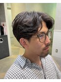 ナチュラルセンターパーマ