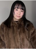 【MIHO】黒髪ツヤロングの顔周りレイヤー