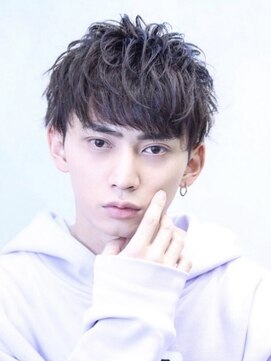 コンフィデンス 新宿3rd(confidence) メンズ王道束感ひし形セットパーマツーブロックスーツ刈り上げ