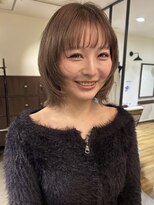 カグヤヒメ ドゥイ(kaguyahime doui)&nbsp;レイヤーボブとベージュカラーが可愛い◎