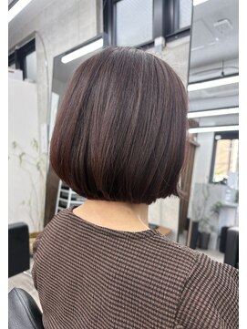 オントエンヘアー(ONTOEN.Hair) レッドベージュボブ