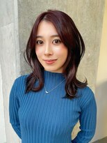 ミリ(mm)&nbsp;10代20代30代ミディアムレイヤー透明感暖色髪質改善仙台韓国