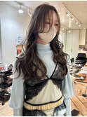 ロングレイヤー／顔周りレイヤー／今っぽ可愛い