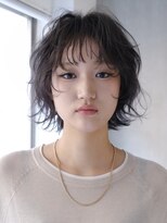 テクネ 天神大名(techne)&nbsp;天神大名顔周りレイヤーカットミディアムボブタッセルボブパーマ
