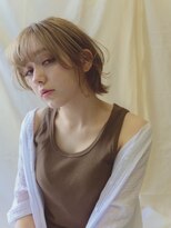 デビュー バイ アミ 北中城(debut by A.M.I) ミルクティーブロンド/ダークブルー/デジタルパーマ沖縄/北中