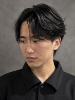 アウル 心斎橋(owl)&nbsp;韓国風コンマバング×ニュアンスパーマ×ダウンパーマmen's髪型