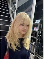 シェリ 天神(CHERIE)&nbsp;抜きっぱなしブロンド×ハッシュレイヤーカット 福岡天神