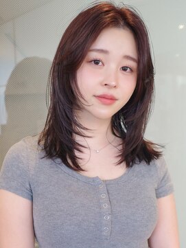 ラパンセヴェール(LA PENSEE VERT) 柔らか抜け感レイヤーカット×透明感ブラウンカラー
