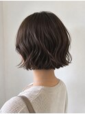 【工藤武士】ウェーブボブ×ダークブラウン艶髪