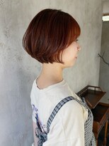 フィルドール(fild'or)&nbsp;【360度美シルエット】オレンジブラウン×丸みショートボブ