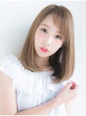 ベイビーバングのハイトーンロブ☆relian表参道