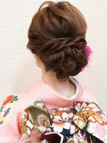 ヘアセット&メイク専門店 カスミ(Kasumi)&nbsp;下めアップスタイル