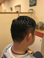ヘアーズクラム アイロンパーマ×サイドパート