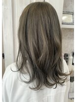 キャアリー(Caary)&nbsp;福山市美容室Caary 人気透明感グレージュ アッシュベージュ