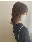 伸ばしかけ♪波巻きボブ