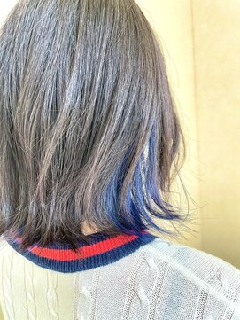 ゼロ(ZERO) インナーカラー×コバルトブルー♪