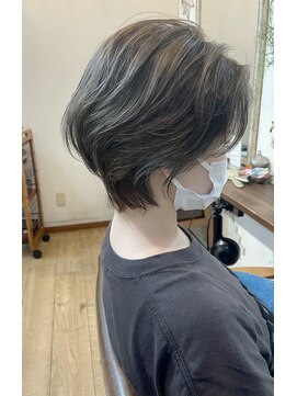 ギフト ヘアー サロン(gift hair salon) ショートレイヤー☆シルバー