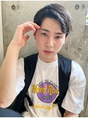 メンズ韓国風_簡単スタイリング_マッシュかきあげバングショート