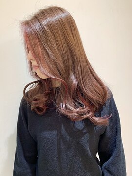 フォーク FOLK 【FOLK】ピンクフェィスフレーミング☆似合わせゆる巻きロング♪