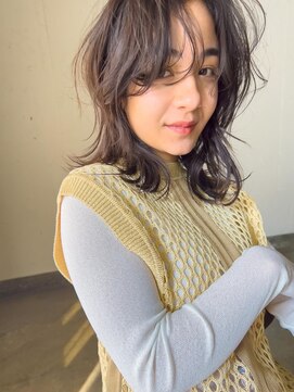 サロン シー(salon sea) salon sea 大野 ミディアムレイヤーbefore、after