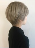 大人のハイトーンショート☆すっきりシルエット/ローライト