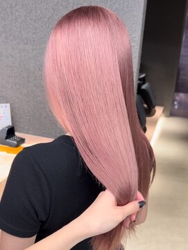 ペレ 栄店(PELE) 前髪/マチルダボブ/ピンクベージュ/インナーグレージュ/栄