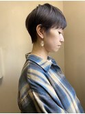 ラベンダーグレーのベリーショート