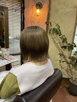 ロッソバイアルター 鎌取(ROSSO by aL-ter) 【切りっぱなしボブ/ピンクブラウン/美髪】千葉香奈