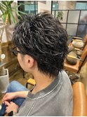 ミニウルフ×ツイストパーマ