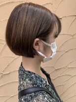 アンツ サザンリゾート 茅ヶ崎店(ANT'S Southern Resort)&nbsp;デザインカラー/レイヤーカット/ウェットヘア/オリーブベージュ