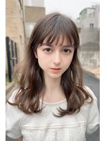 リークフー(Ree cu fuu)&nbsp;ミルクティーベージュ　レイヤーカット　オリーブベージュ藤沢