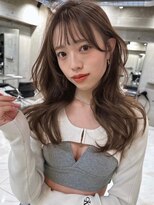 サイン 表参道(SIGN)&nbsp;韓国ヘアグレージュカラーブリーチ無し髪質改善イヤリングカラー