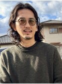 メンズ__ミディアムパーマ__グランジパーマ__20代/30代/40代
