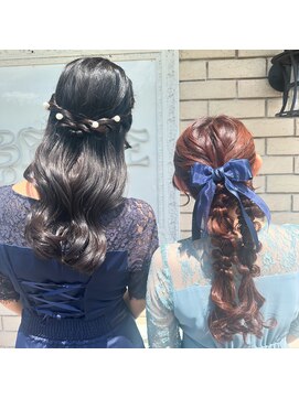 リベルテ(LIBERTE) 綺麗めハーフアップとかわいいポニーツイン