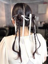 エルバイラビス 大宮(elu by lovis)&nbsp;《mana》ツインアレンジ/お呼ばれヘア/二次会ヘアセット/大宮