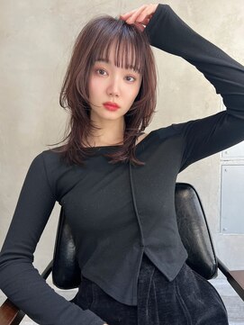 エース (ACE) ACE横浜　レッドブラウン×レイヤーカット