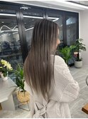 シルバー系バレイヤージュ