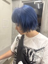 キーチェ 梅田中崎町(keych)&nbsp;レイヤーカット/ブルーヘアー［中崎町/梅田駅］