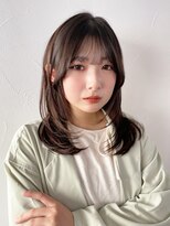 アルバム 新宿(ALBUM SHINJUKU)&nbsp;顔周りレイヤー韓国ヘアおくれ毛ロング_F40553