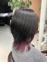 ヘアバイプルーヴ(Hair by PROVE)&nbsp;インナーカラー、ウルフカット、ダークピンクカラー