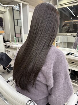 ディジョン(Dijon) 韓国顔まわりレイヤーカットグレージュオリーブベージュブラウン