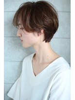 ニューヨークニューヨーク 阪急高槻店(NYNY)&nbsp;ハンサムショートくびれショート前髪ありグレージュ