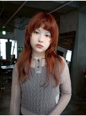 【GEEKS渋谷】ロングレイヤー/ウルフ/顔周りレイヤー/ハイトーン