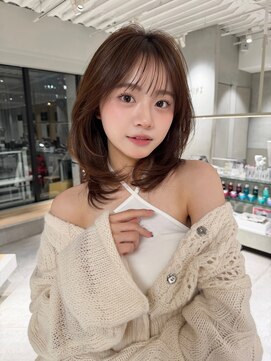 ミンクス 銀座店(MINX) 大人ガーリー、似合わせカット、ミディアムレイヤーカット