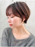 ショート/ショートボブ/顔周り/縮毛矯正/小顔/立川