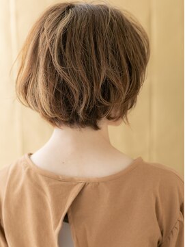 カバーヘア ブリス 北浦和(COVER HAIR bliss) オレンジベージュハイライト抜け感マッシュボブX北浦和20代30代